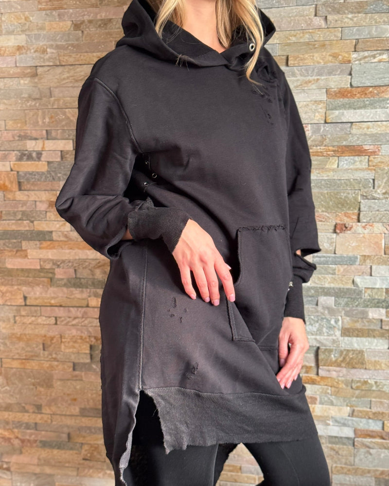 mikina_diesel_hoodie_dlouha_oversize_XS