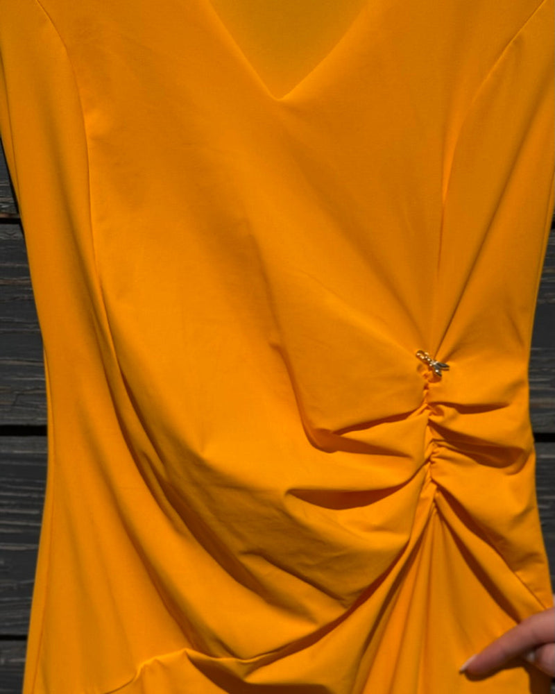 saty_partizia_pepe_oranzove_elasticke_XS