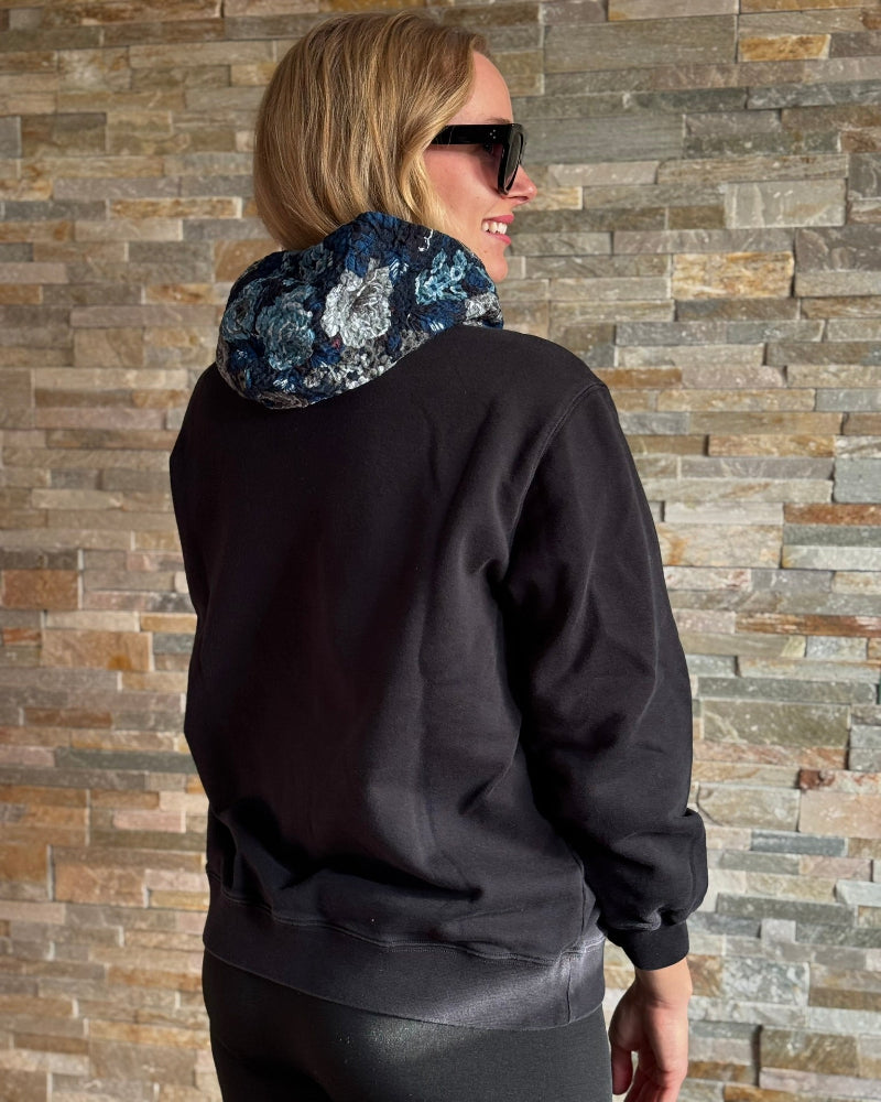 mikina_msgm_hoodie_cerna_kvetiny_XS