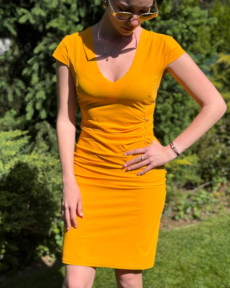 saty_partizia_pepe_oranzove_elasticke_XS