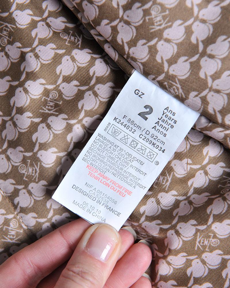 Children's coat Kenzo Kids brown