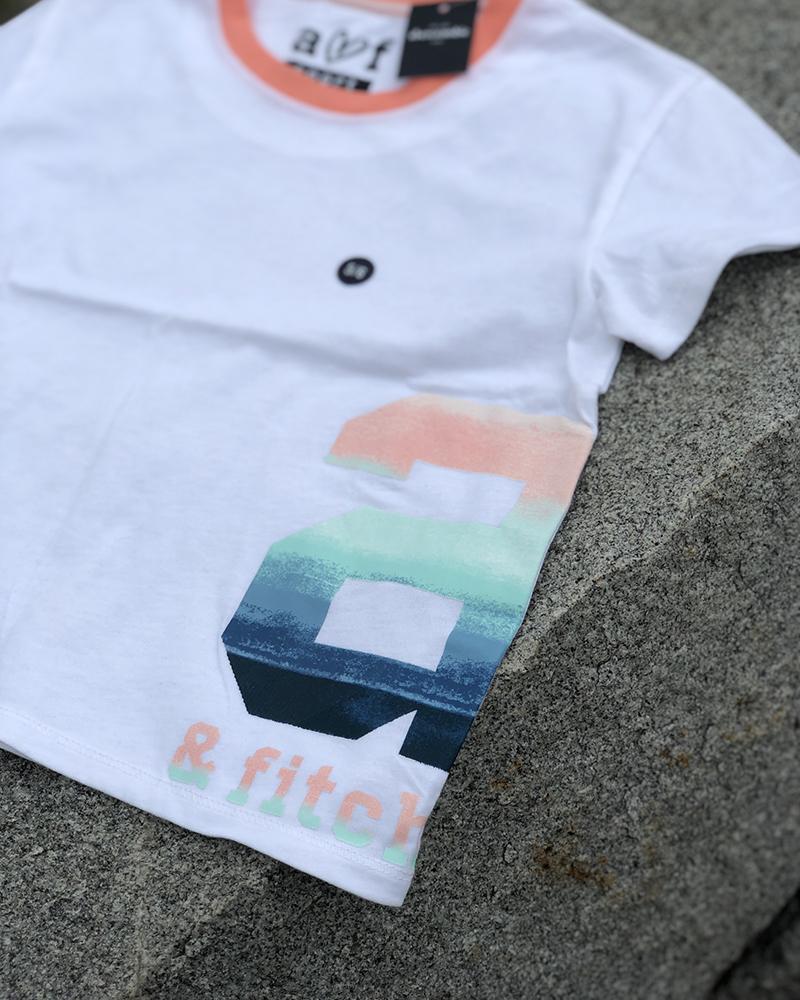 Triko dětské Abercrombie & Fitch bílé