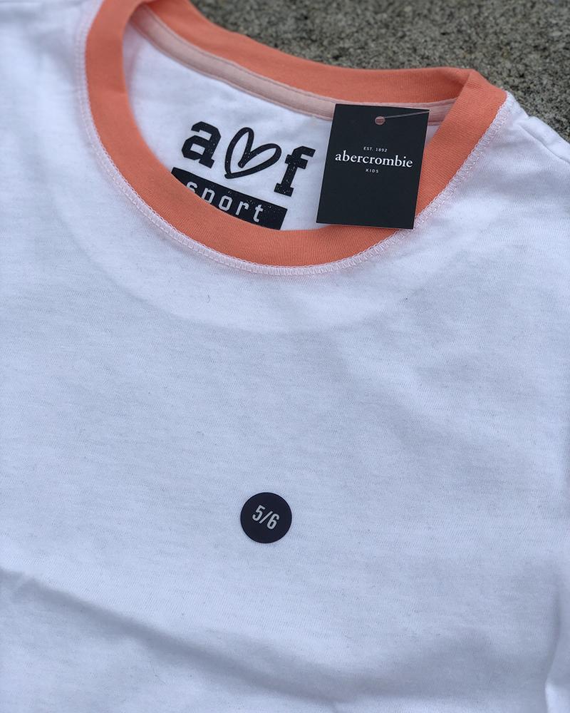 Triko dětské Abercrombie & Fitch bílé