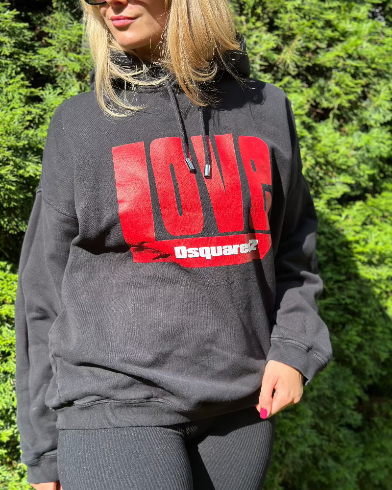 dsquared2_mikina_cerna_cervena_kapuce_xs