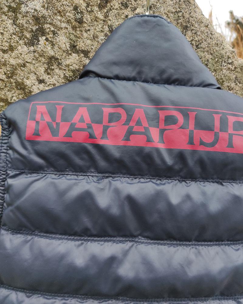 Napapijri blue children's vest with inscription
