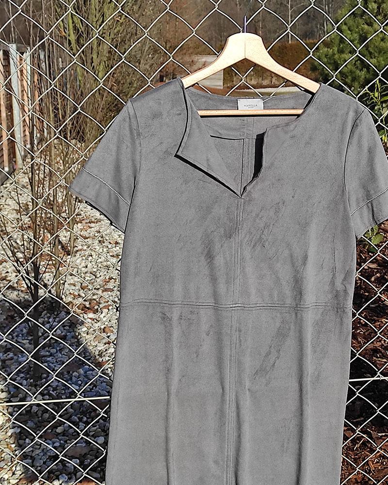 Women's dress Marella SPORT gray suede