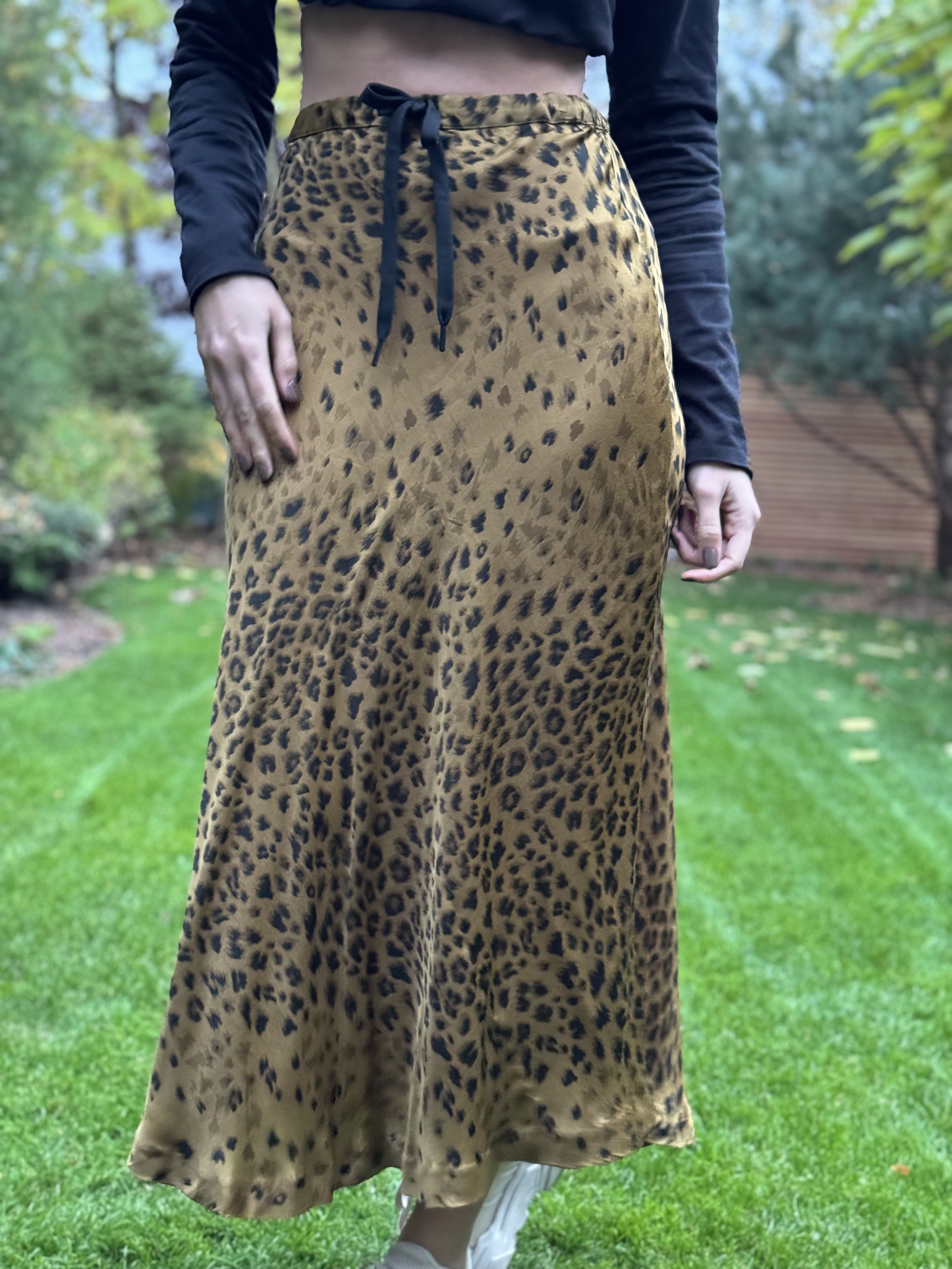 Sukně dámská Replay gepardí žlutočerná