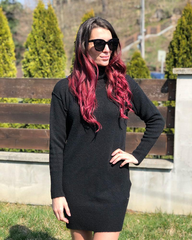 Women's Guess black turtleneck dress
