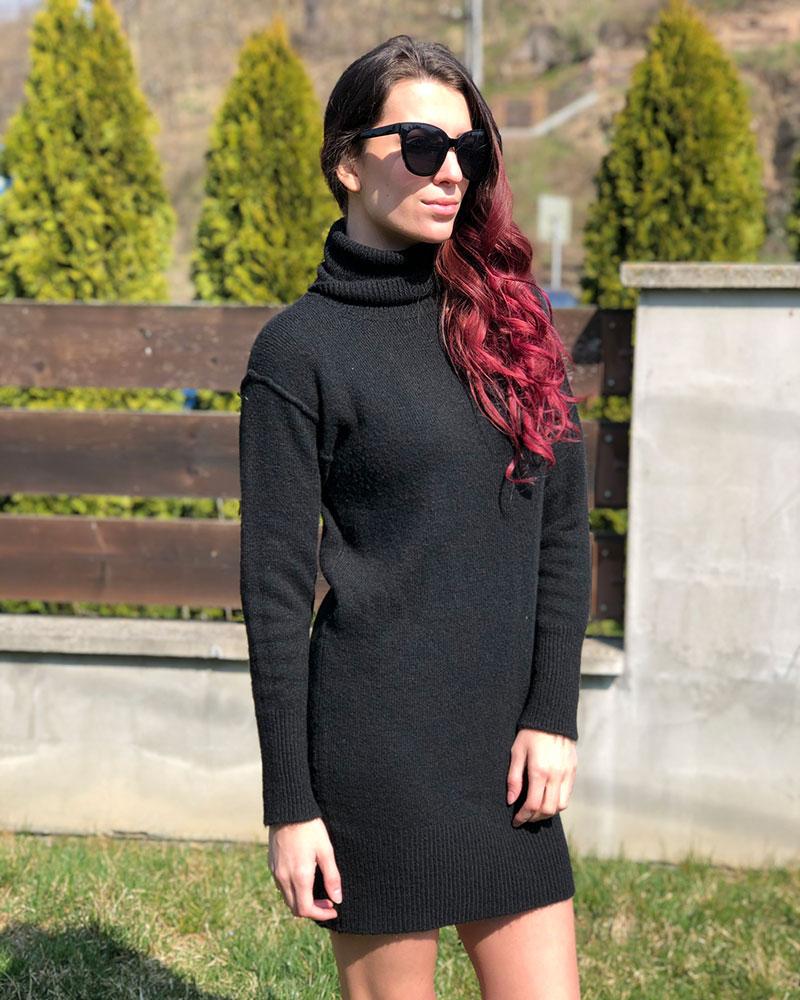 Women's Guess black turtleneck dress