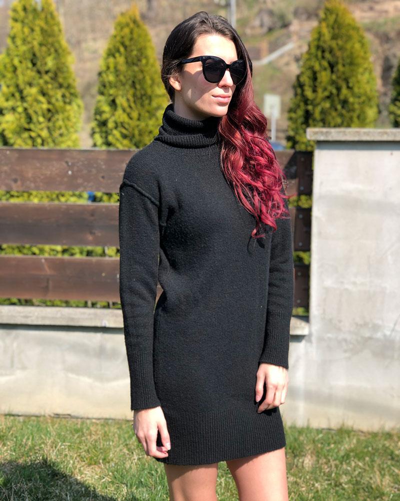 Women's Guess black turtleneck dress