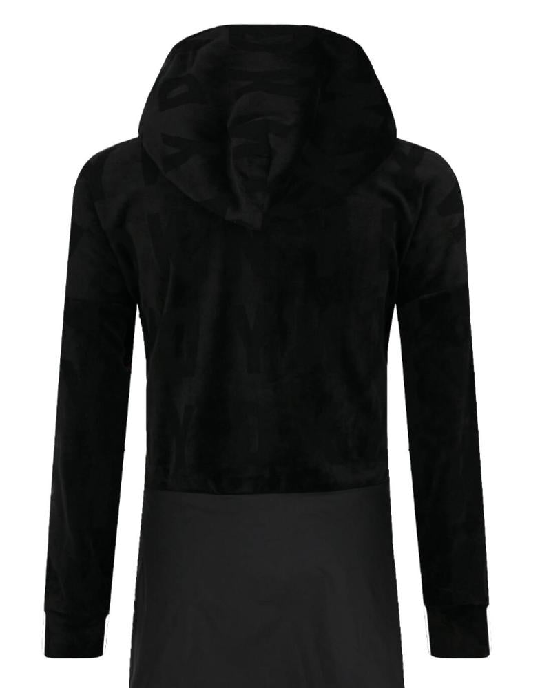 Children's dress DKNY suede black with hood