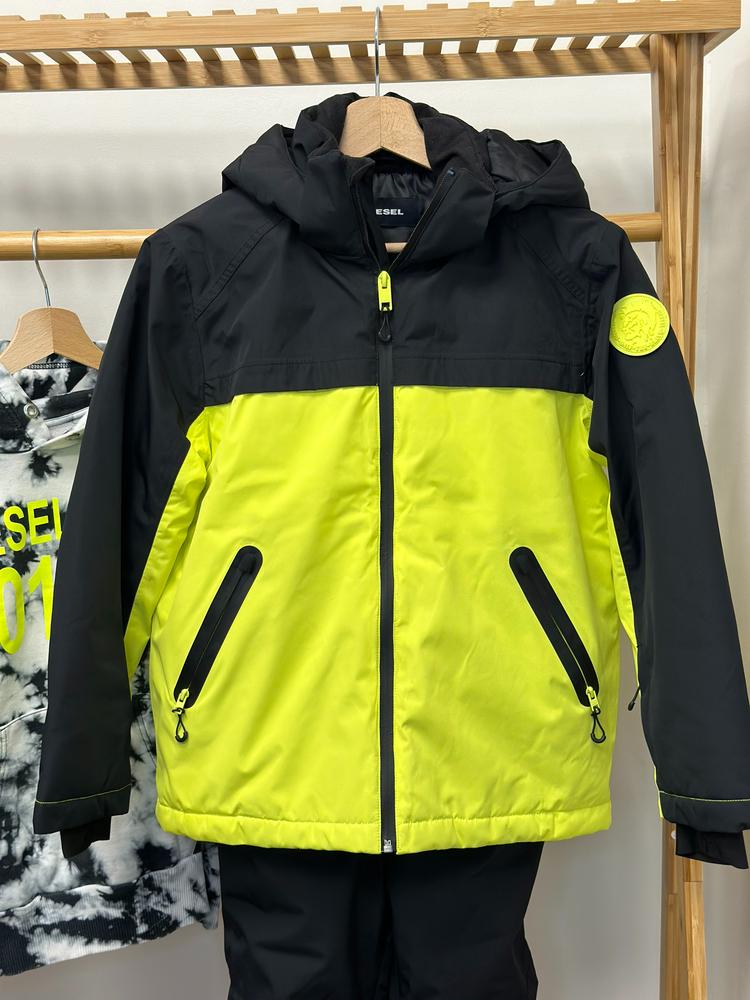 Diesel children's ski set black-reflective yellow