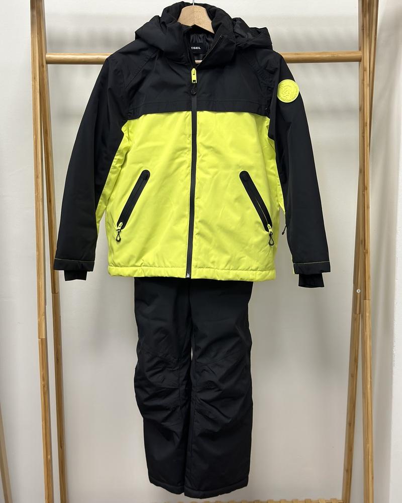 Diesel children's ski set black-reflective yellow
