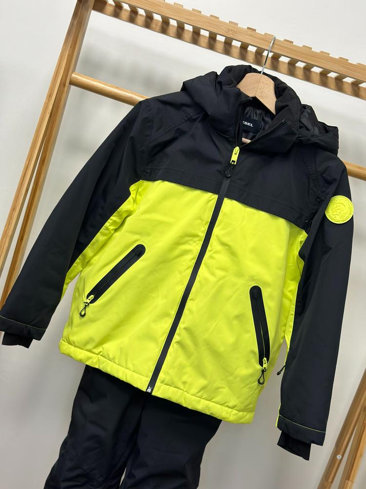 Diesel children's ski set black-reflective yellow