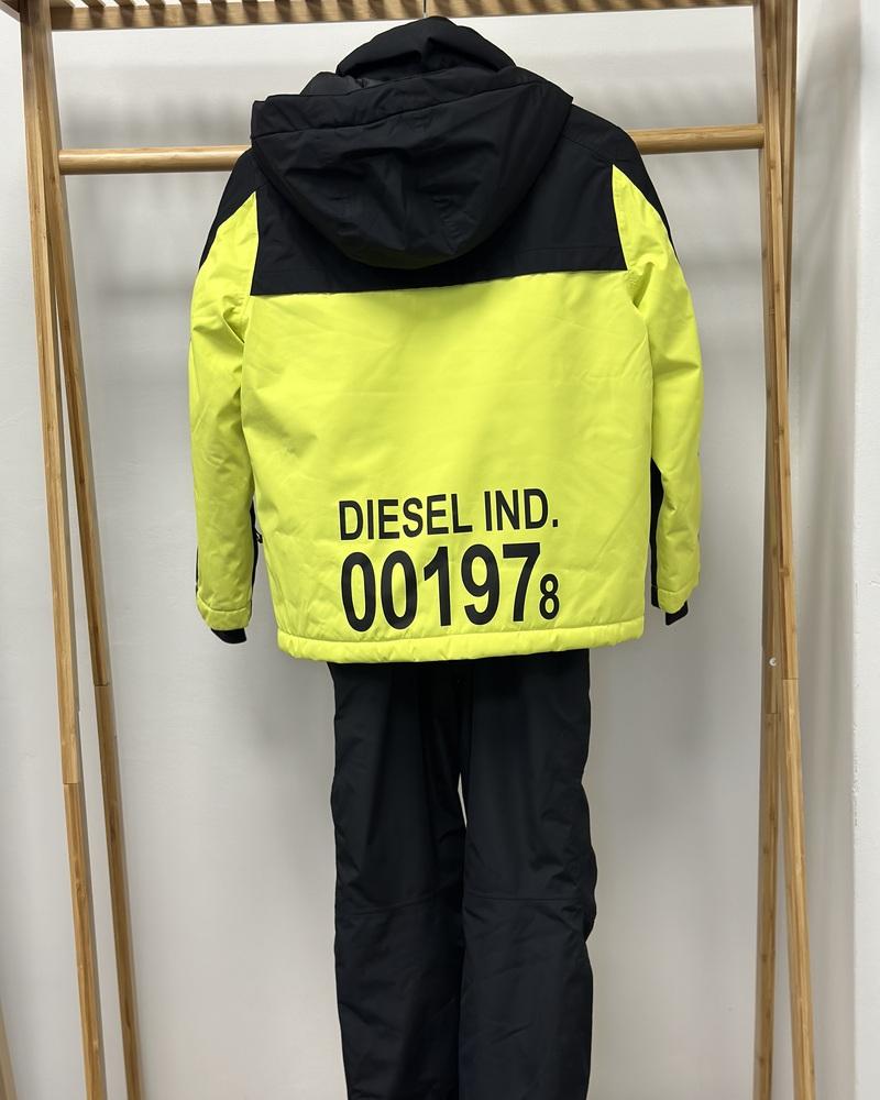 Diesel children's ski set black-reflective yellow
