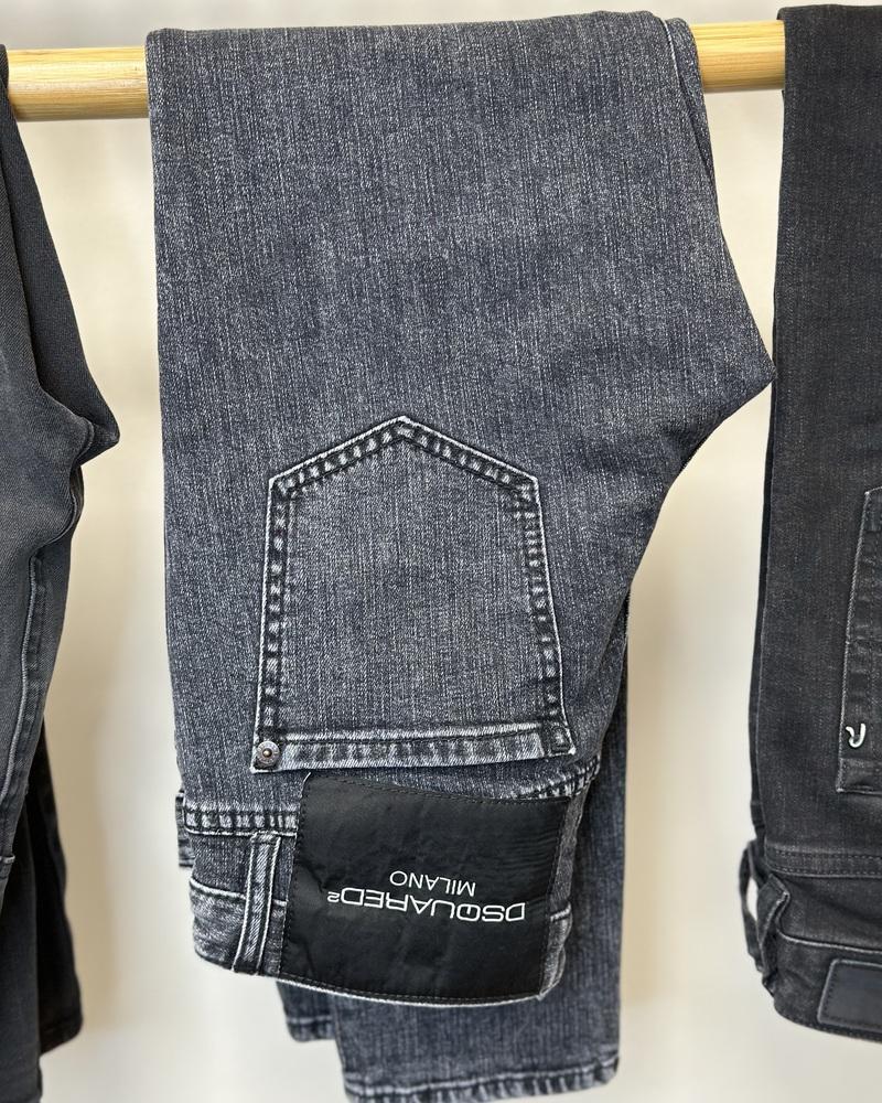 Women's jeans Dsquared2 black-grey Jennifer cropped jeans