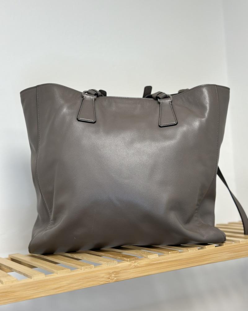 Women's handbag Prada SHOPPING beige - gray