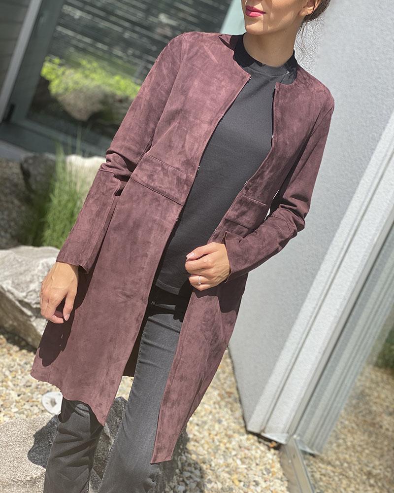 Theory women's coat GARNET BENNA purple