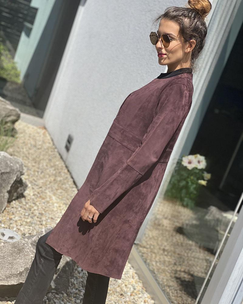 Theory women's coat GARNET BENNA purple