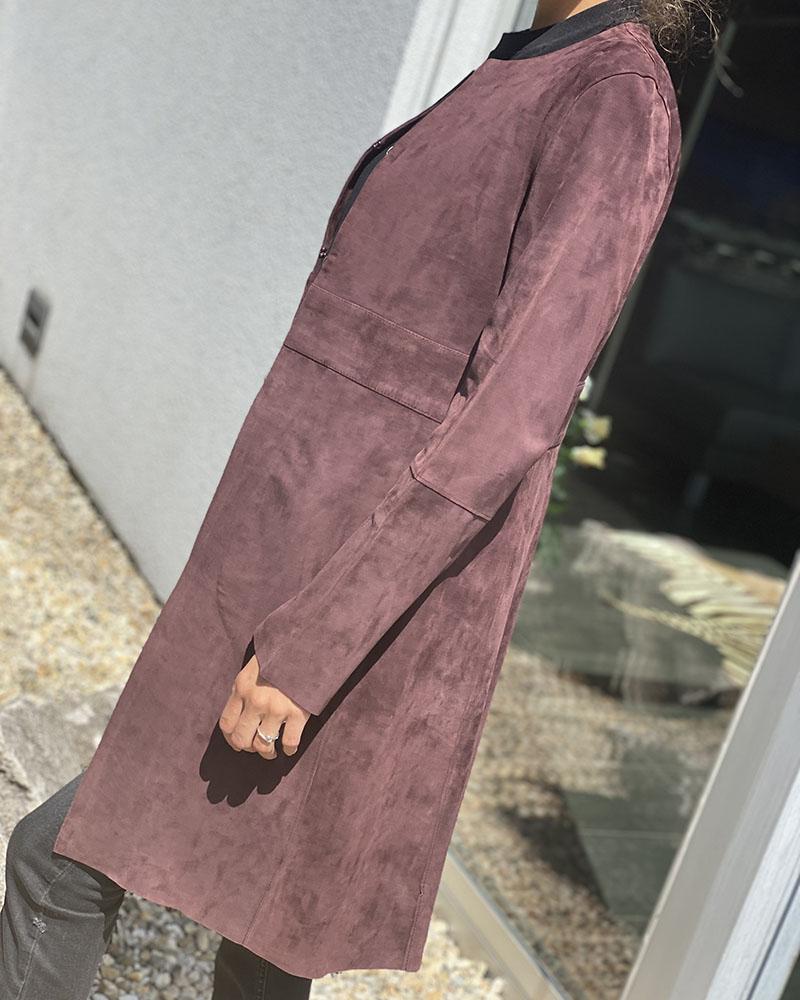 Theory women's coat GARNET BENNA purple