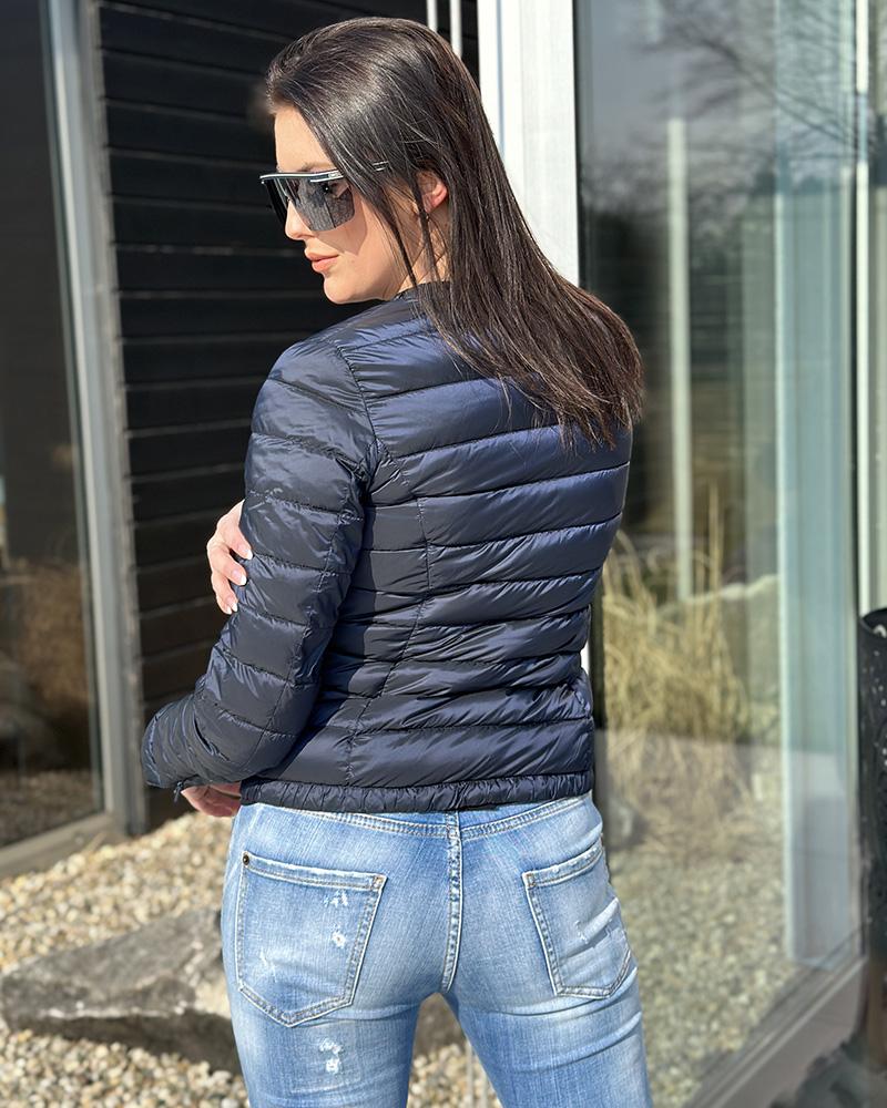 Bunda dámská Massimo Dutti černo-modrá