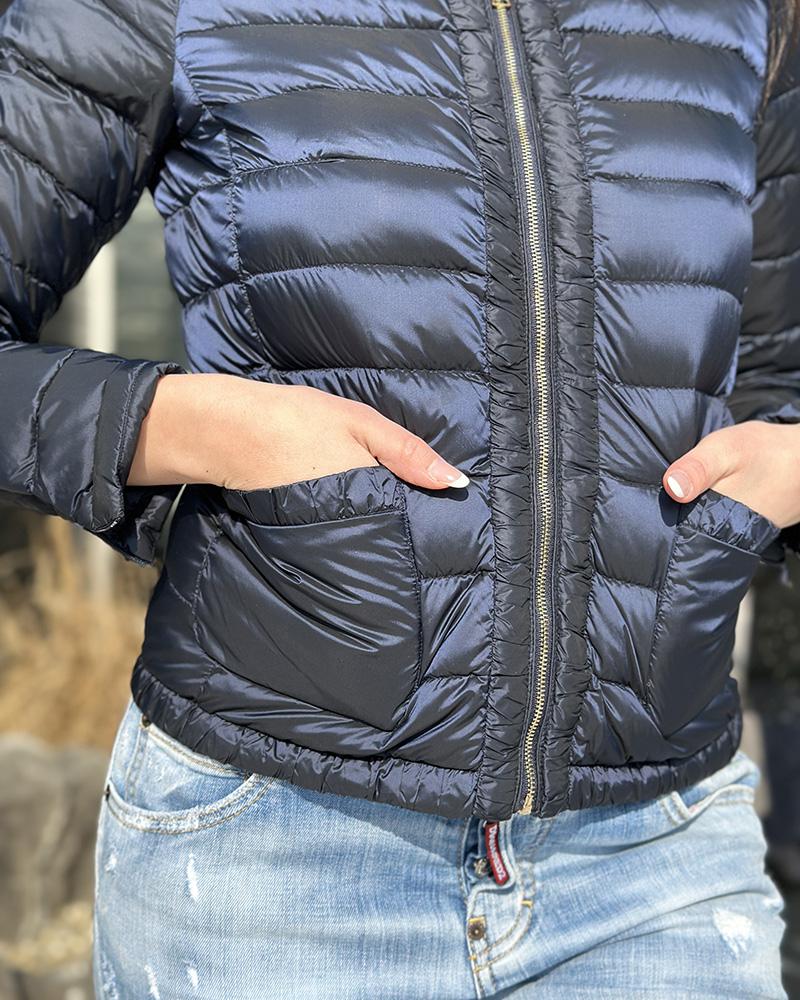 Bunda dámská Massimo Dutti černo-modrá