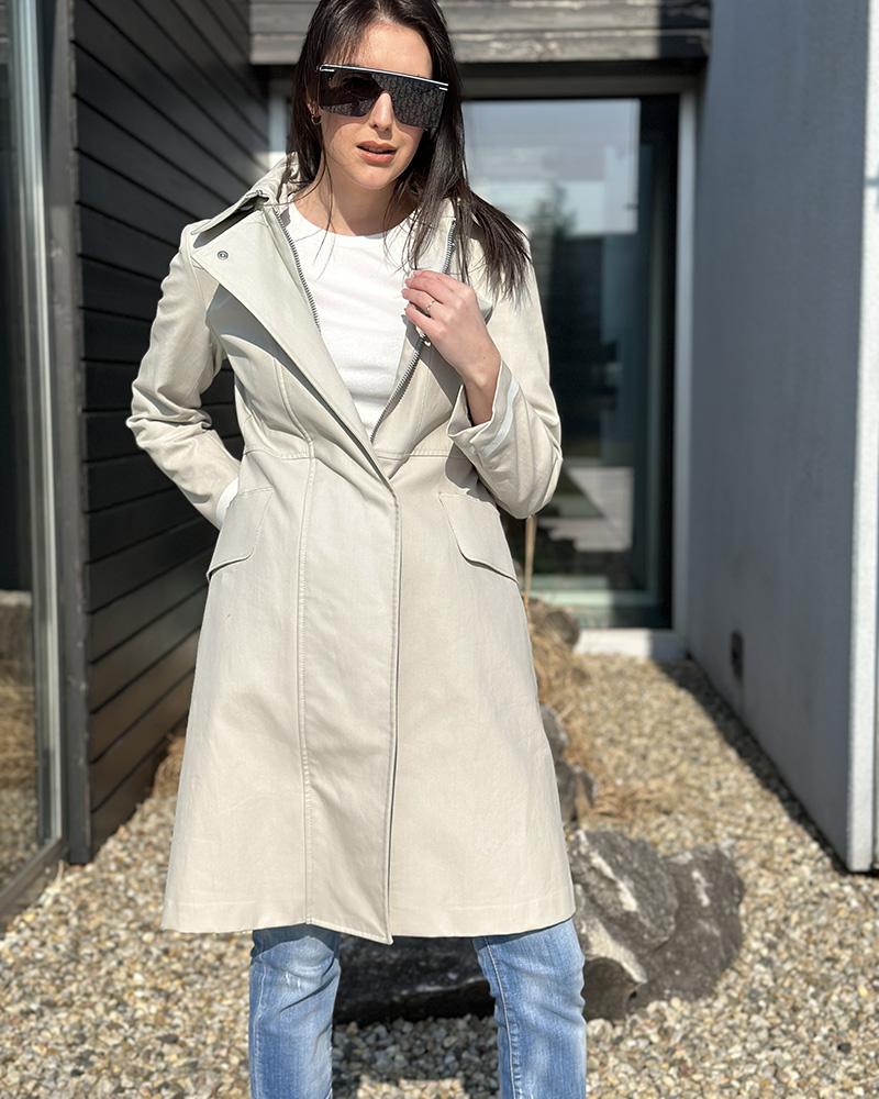 Women's Sportmax cream gray coat