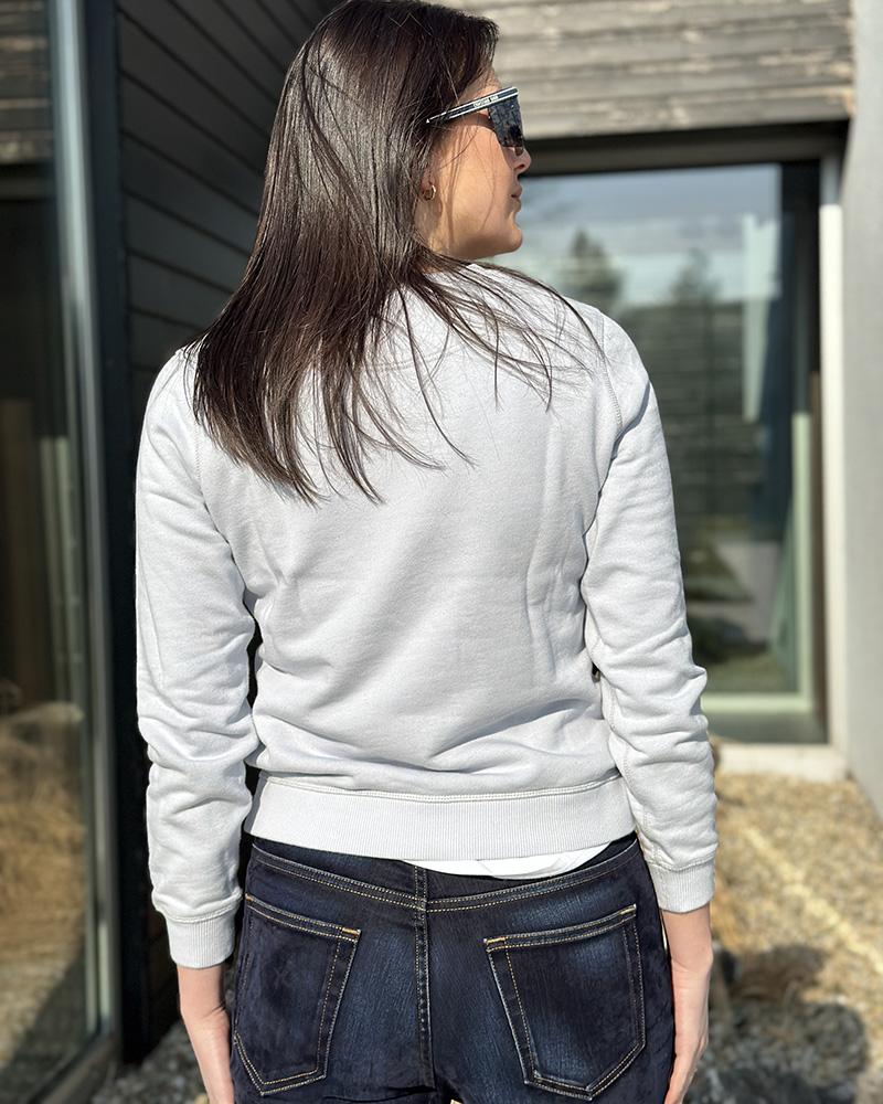 Women's sweatshirt Kenzo pale blue with flowers