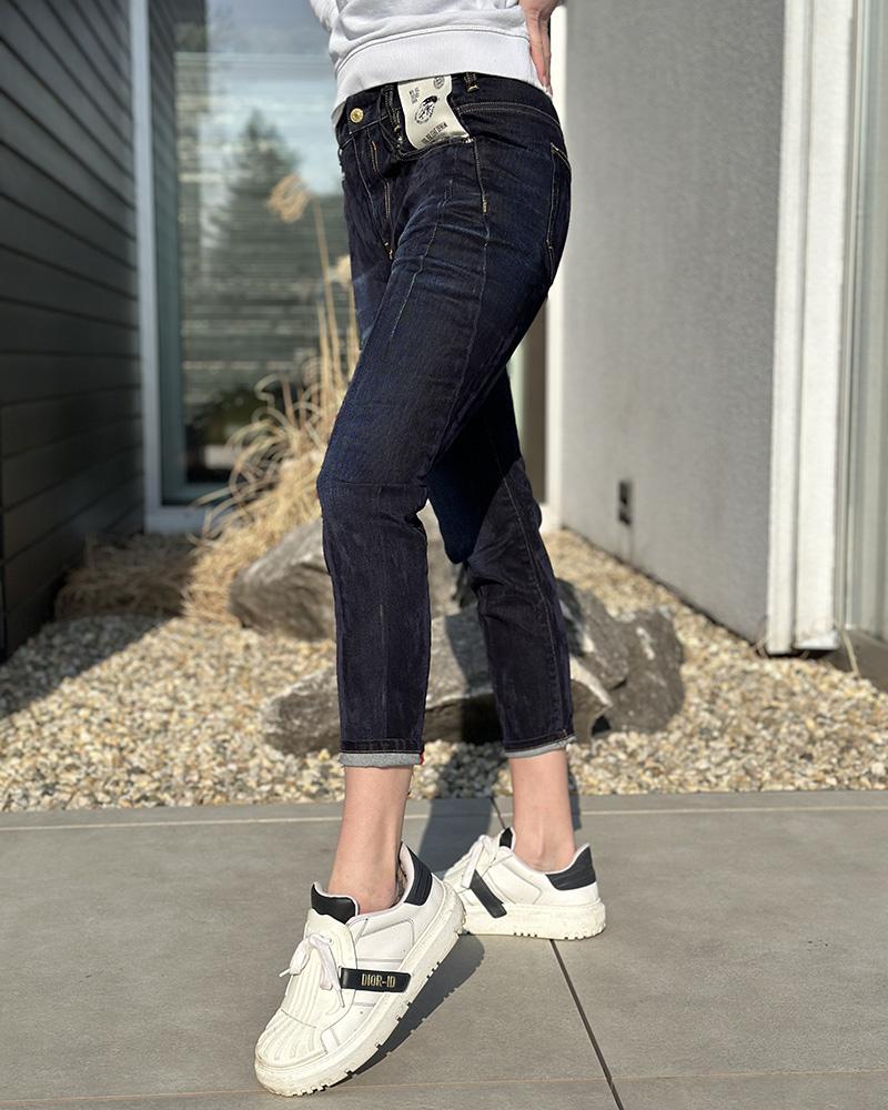 Džíny dámské Diesel D-Fayza BOYFRIEND tmavě modré