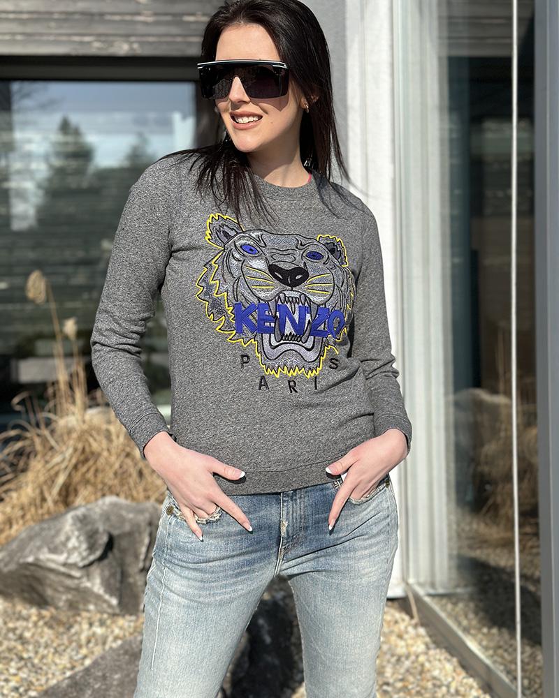 Women's sweatshirt Kenzo Jungle PARIS gray