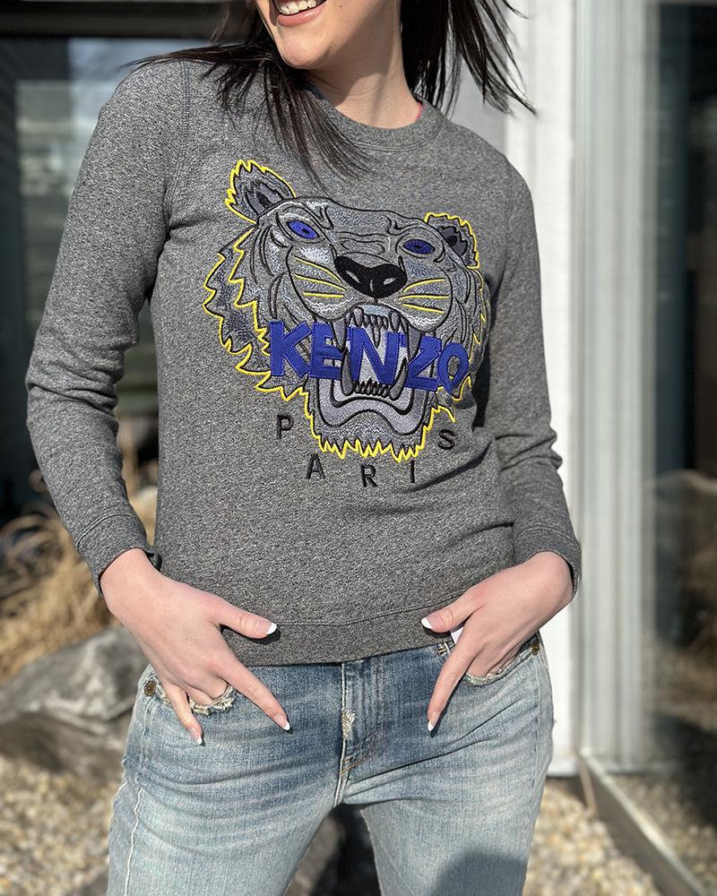 Women's sweatshirt Kenzo Jungle PARIS gray