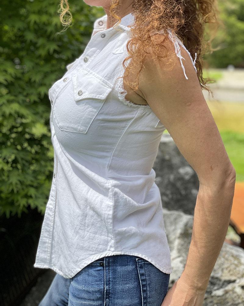 Diesel women's shirt white with studs