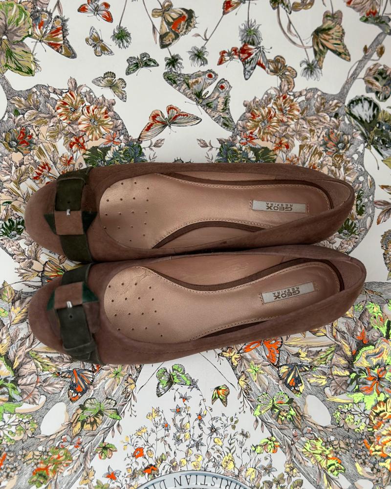 Baleríny dámské Geox tmavě béžové