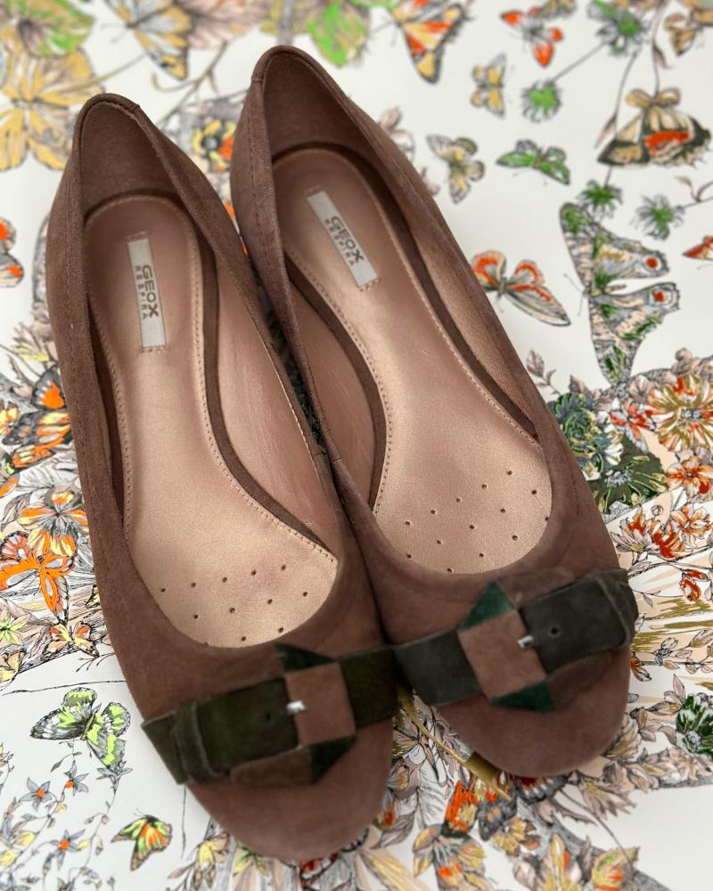 Baleríny dámské Geox tmavě béžové