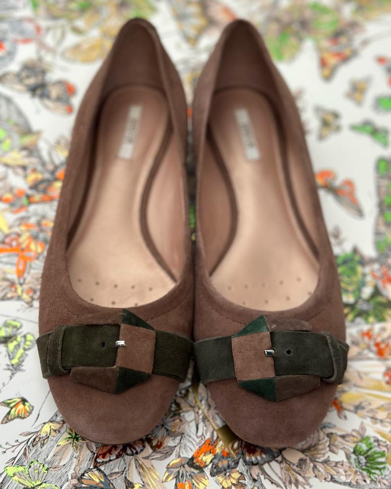 Baleríny dámské Geox tmavě béžové