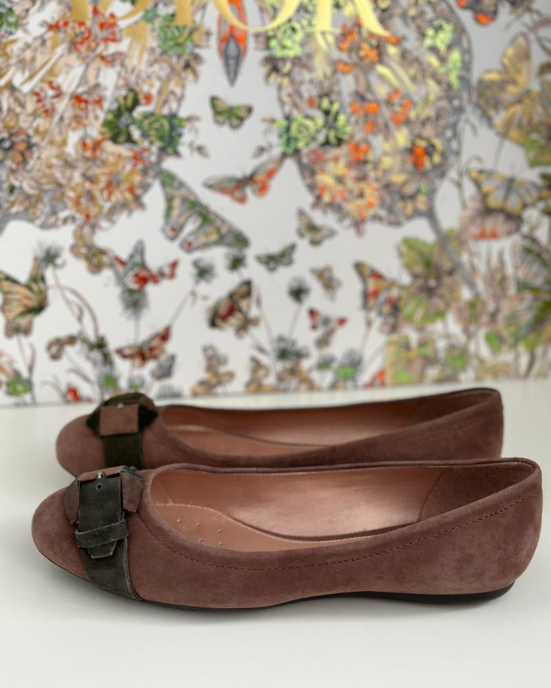 Baleríny dámské Geox tmavě béžové