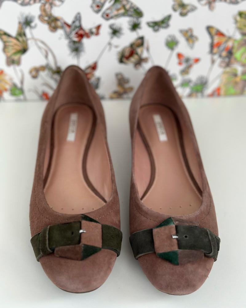 Baleríny dámské Geox tmavě béžové