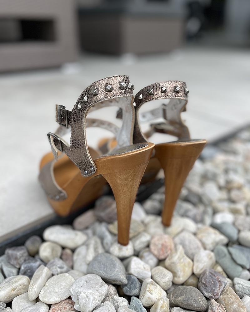 Women's sandals We Are Replay gold-bronze