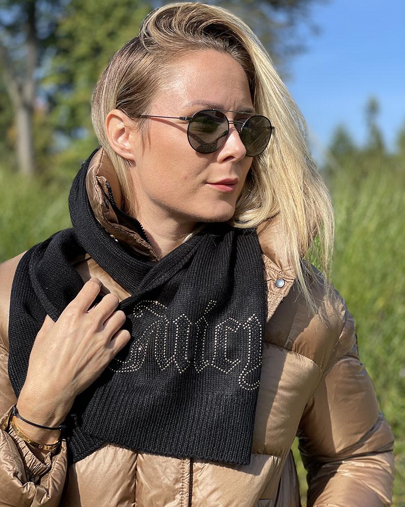 Women's scarf Juicy Couture STUDDED black