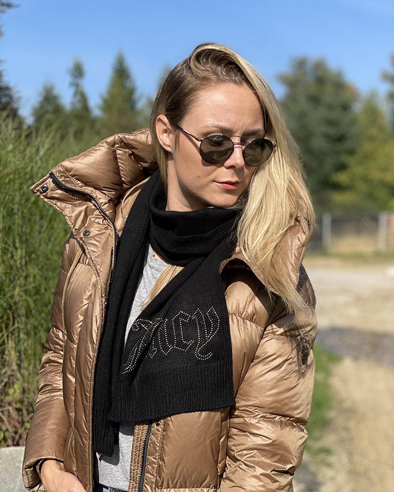 Šála dámská Juicy Couture STUDDED černá