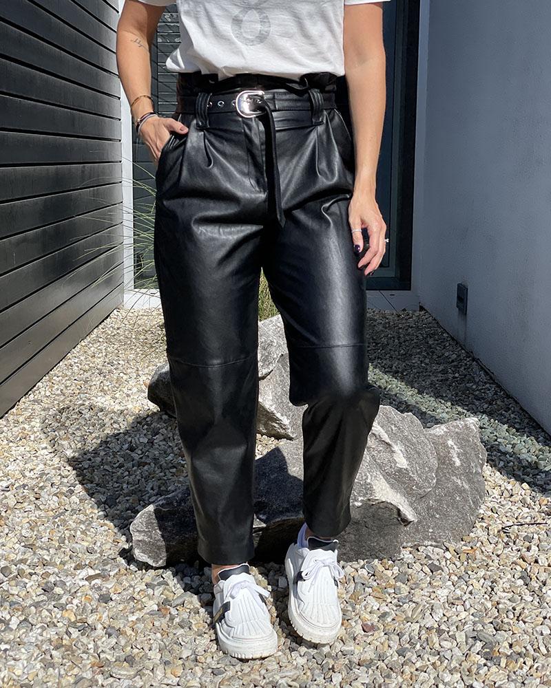 Women's pants Pinko MADERA PANTALONE black