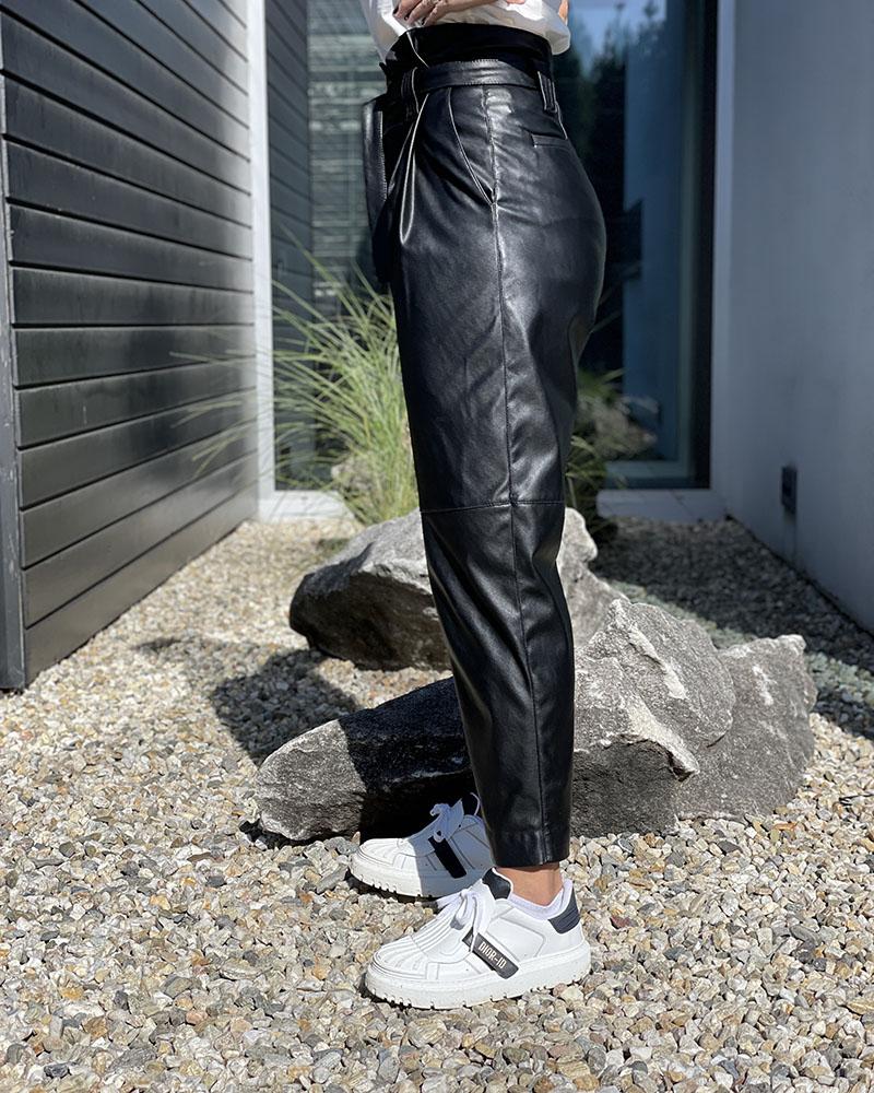 Women's pants Pinko MADERA PANTALONE black
