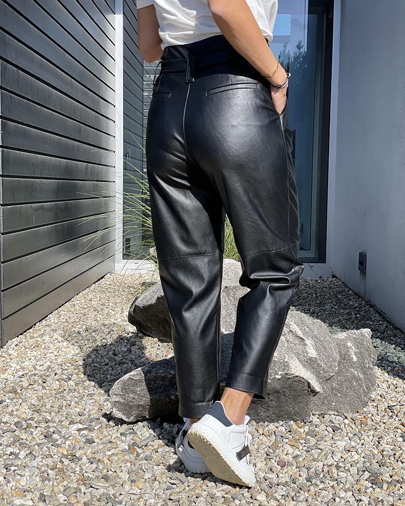 Women's pants Pinko MADERA PANTALONE black