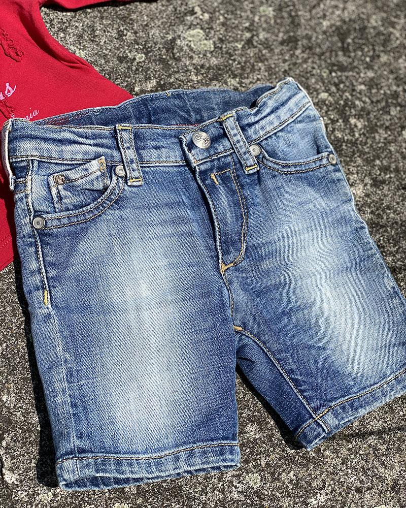 Dětské kraťasy Replay světle modré