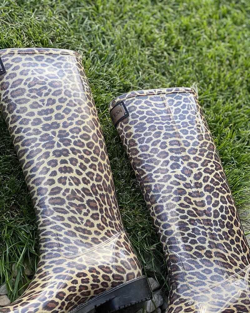 Holínky dámské Guess gepardí