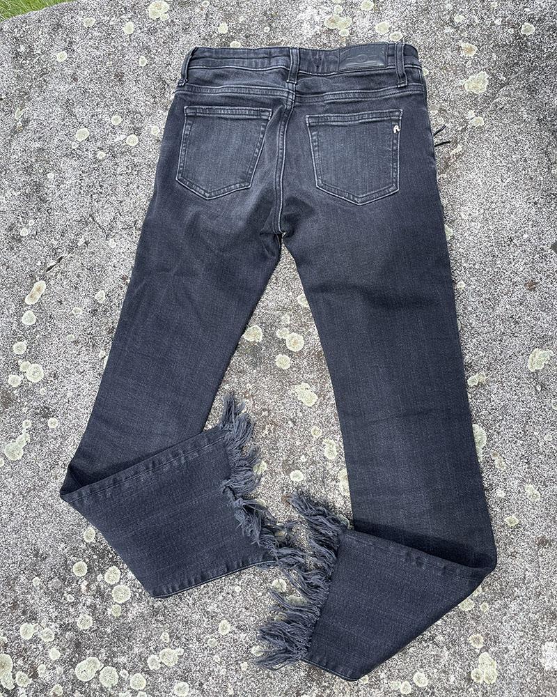 Replay women's jeans black with tassels