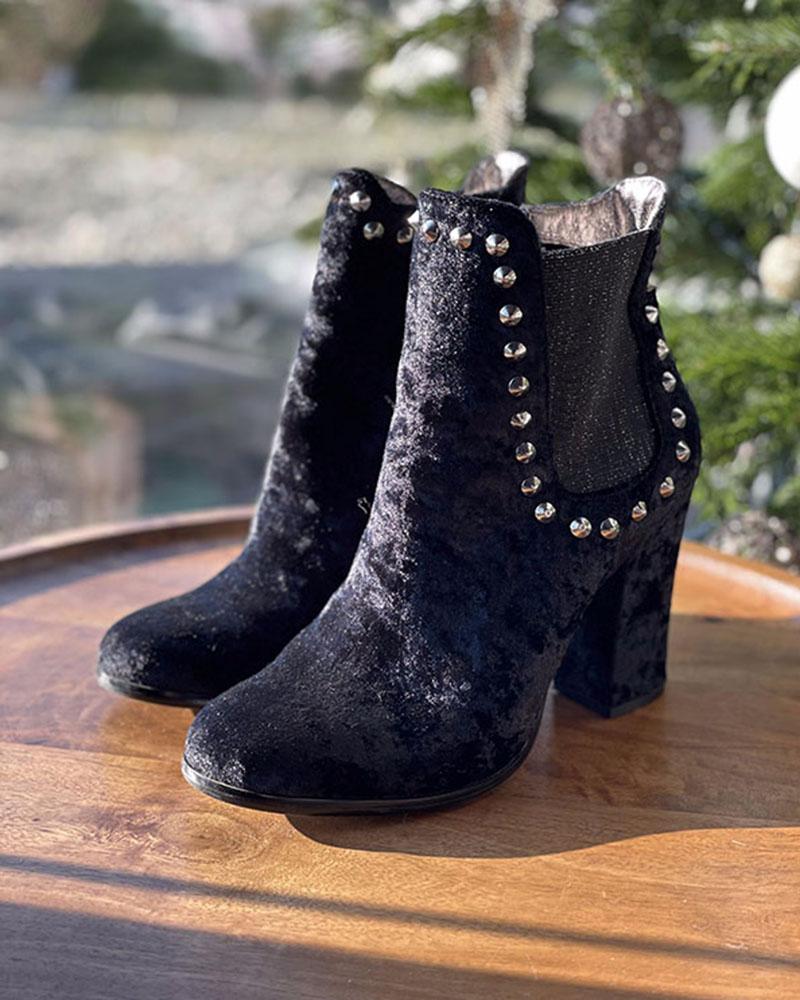 Women's boots Replay black suede