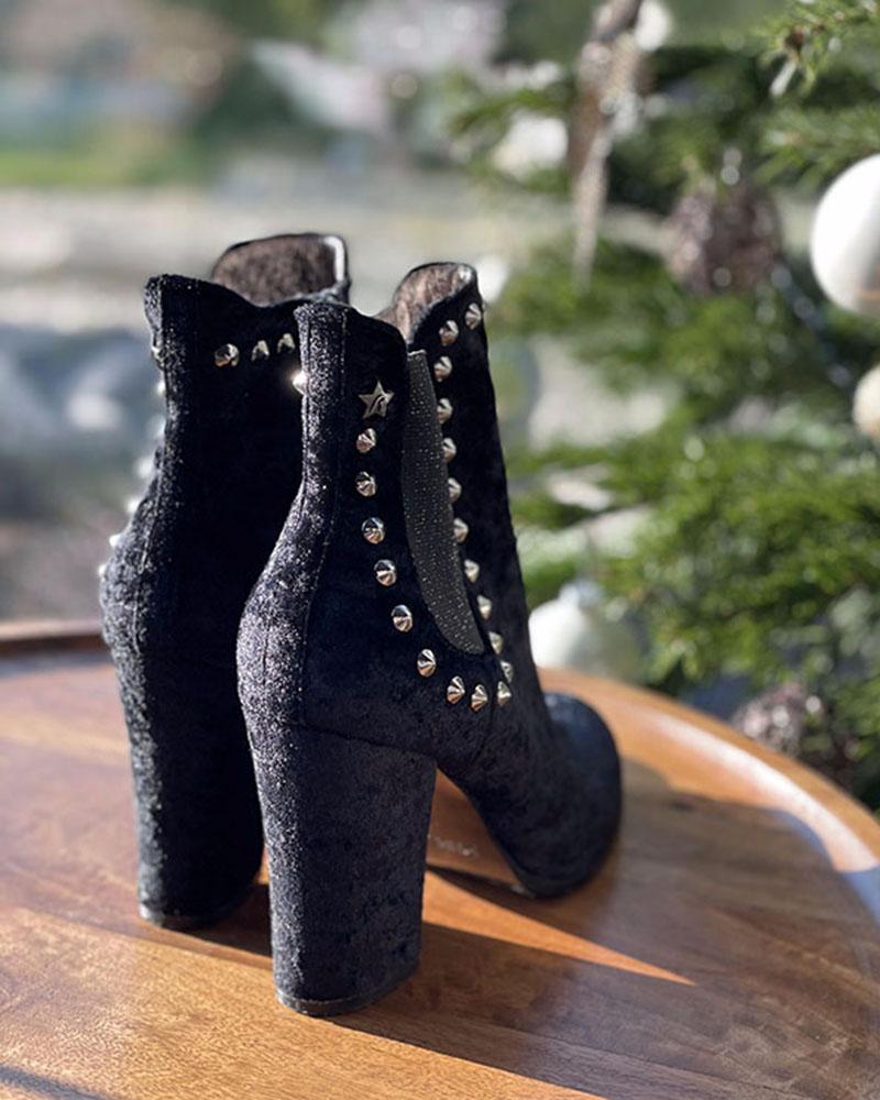 Women's boots Replay black suede