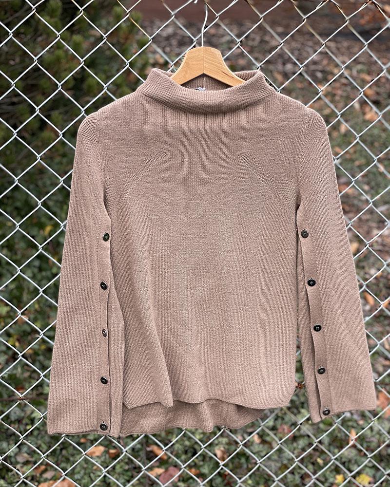 Women's sweater Marella brown with buttons
