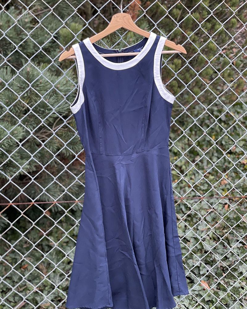 Women's dress Gant blue with white trim